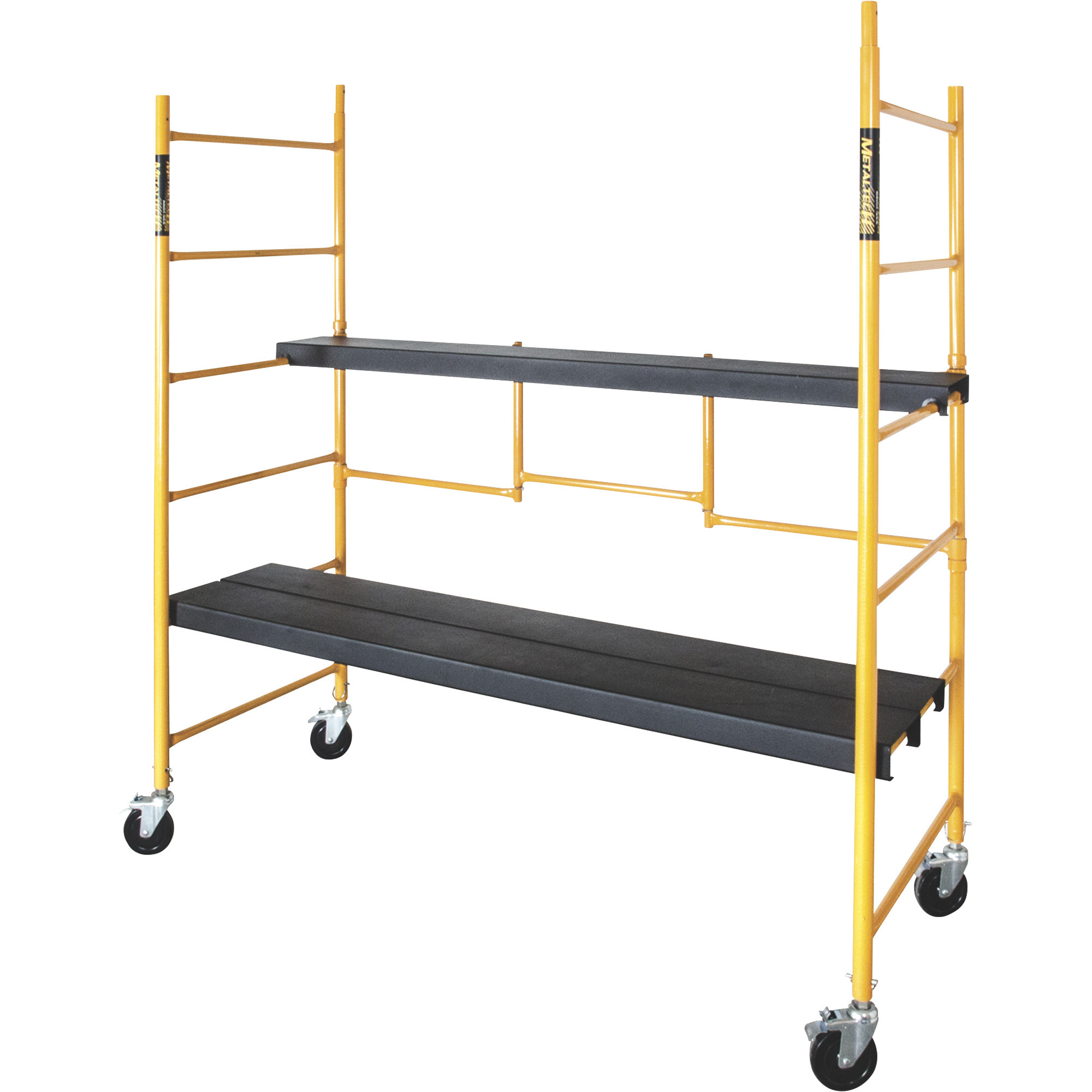 Metaltech Maxi Folding Steel Scaffold, 850-Lb. Capacity, 75in.W x 30 1/2in.D x 78 1/4in.H, Model# I-IRC